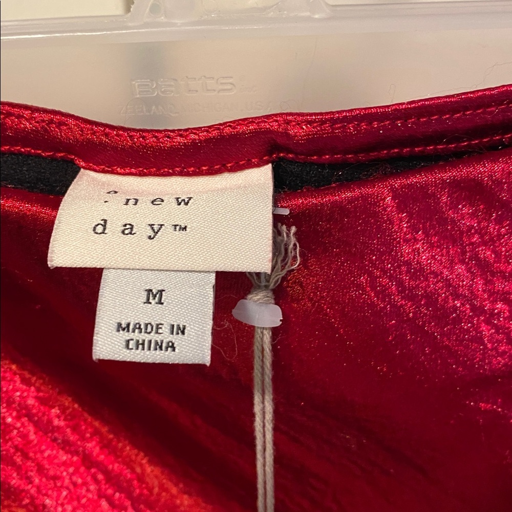 NWT A New Day/Target. Red Satin Midi Slip Skirt. Size Medium. - Picture 4 of 7
